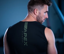 Load image into Gallery viewer, Apex Fitness Apparel's men's sleeveless crocodile workout t-shirt