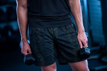 Load image into Gallery viewer, Killer Croc men&#39;s gym shorts made by Apex Fitness Apparel
